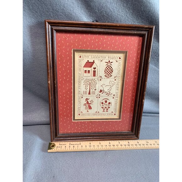 Love Laughter Family Framed Art by Figi Graphics 9x11Folk Art Style Frame - Picture 6 of 12